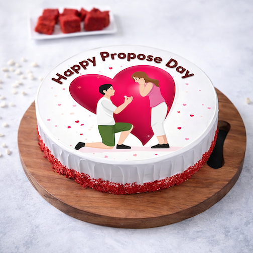 Forever Yes Propose Cake