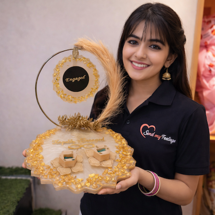 Golden Promise Ring Platter